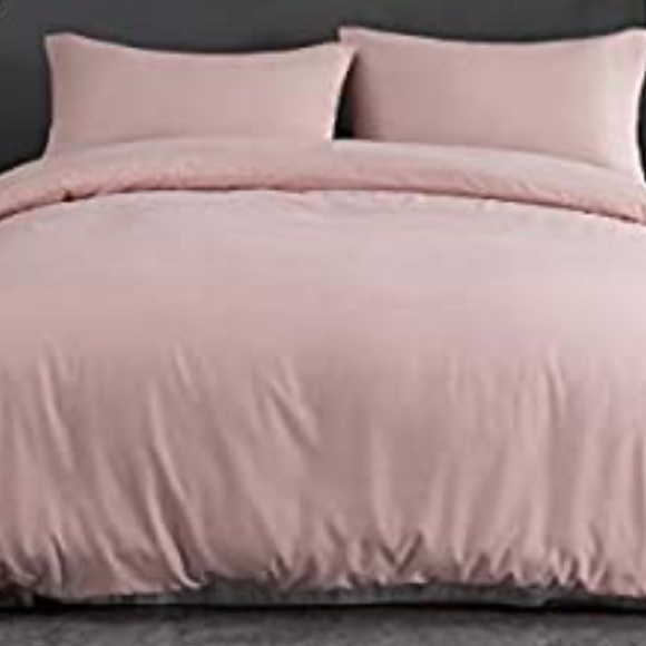 Duvet COVER Set Queen 3 pc Set Ice Pink NEW